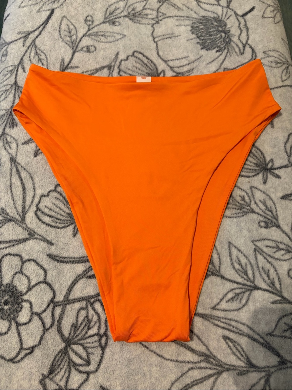 Toluca New Bright Orange High-Waist Bikini Bottom
